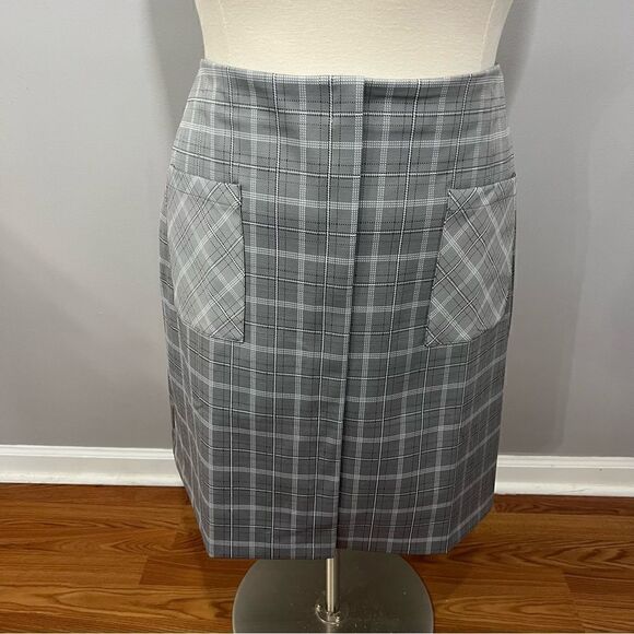 Gray Pin Stripe Check Front Pocket Skirt - 22/24W‎ - Picture 6 of 13